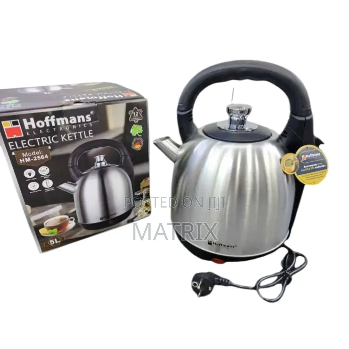 Hoffmans 5L Electric Kettle – Large Capacity Electric Water Boiler