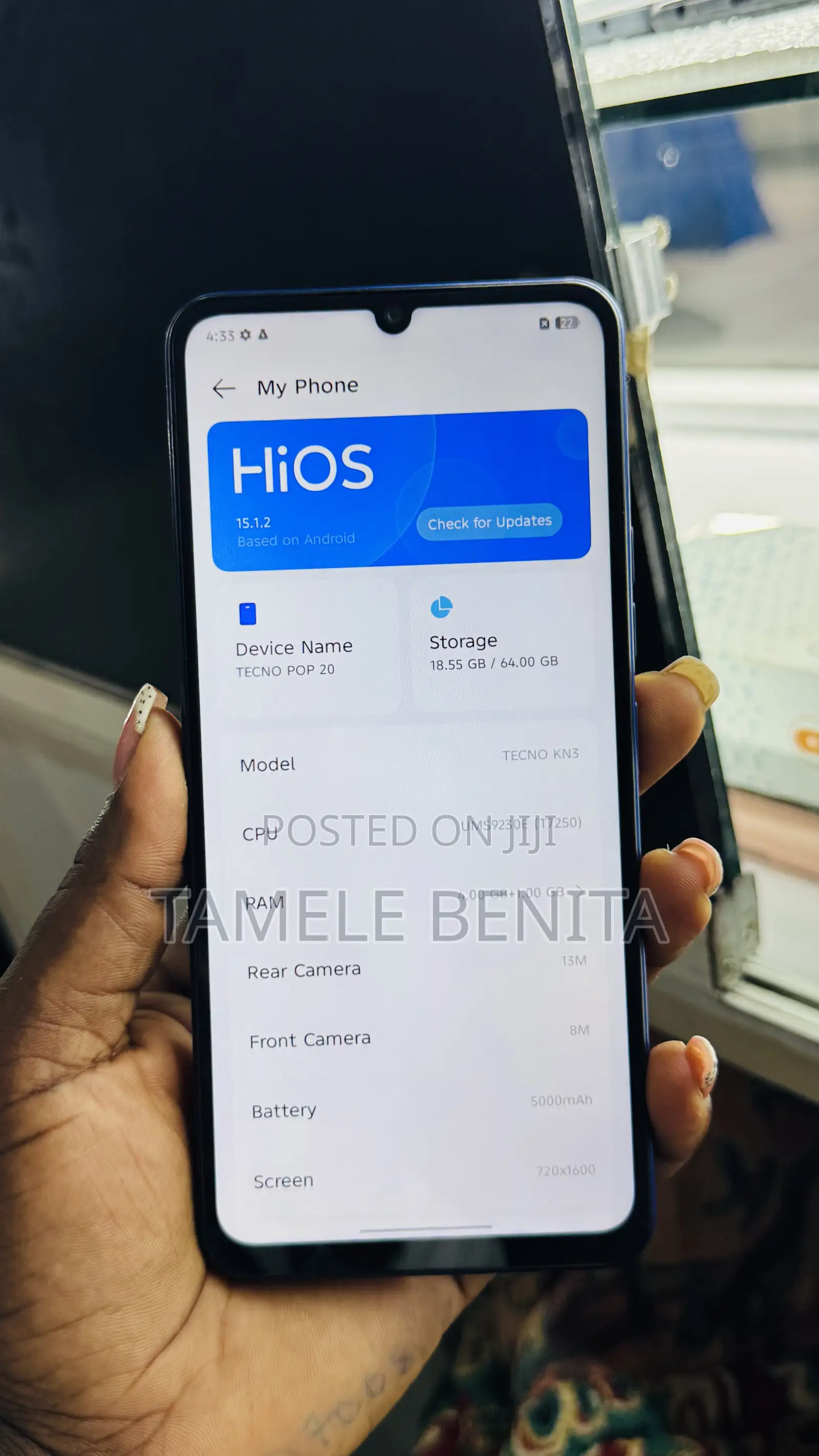 Tecno Pop 20 64 GB Blue