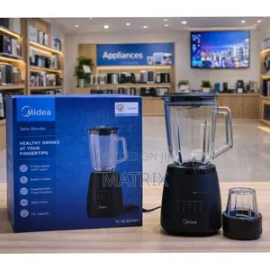 Midea Blender 1.5L – 600W, 3 Speeds + Pulse, Grinder, Glass Jar