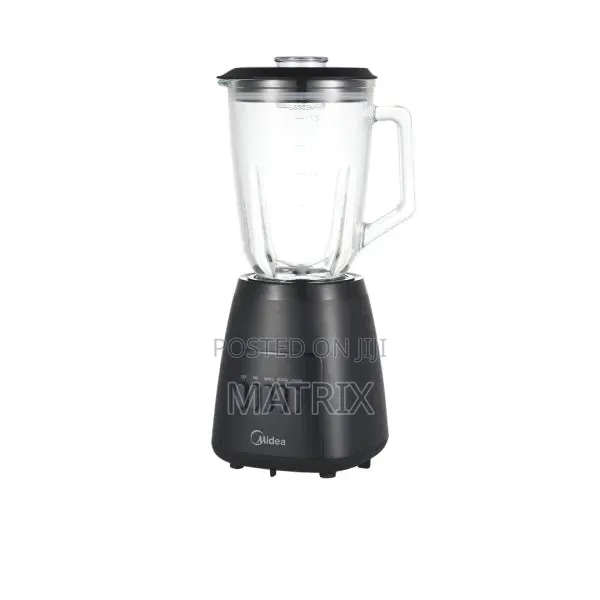 Midea Blender 1.5L – 600W, 3 Speeds + Pulse, Grinder, Glass Jar