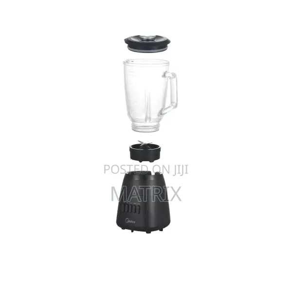 Midea Blender 1.5L – 600W, 3 Speeds + Pulse, Grinder, Glass Jar