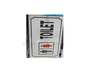A4 Size Toilet Sign Board for Men Women | Unisex Restroom Door Name