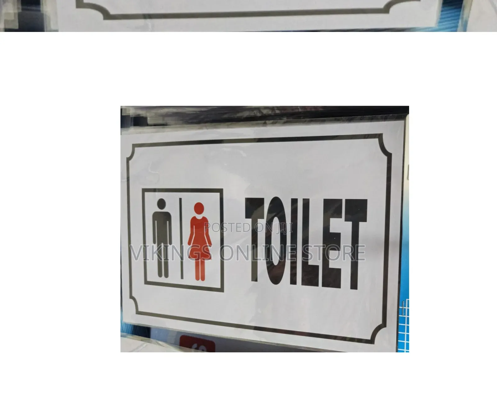A4 Size Toilet Sign Board for Men Women | Unisex Restroom Door Name