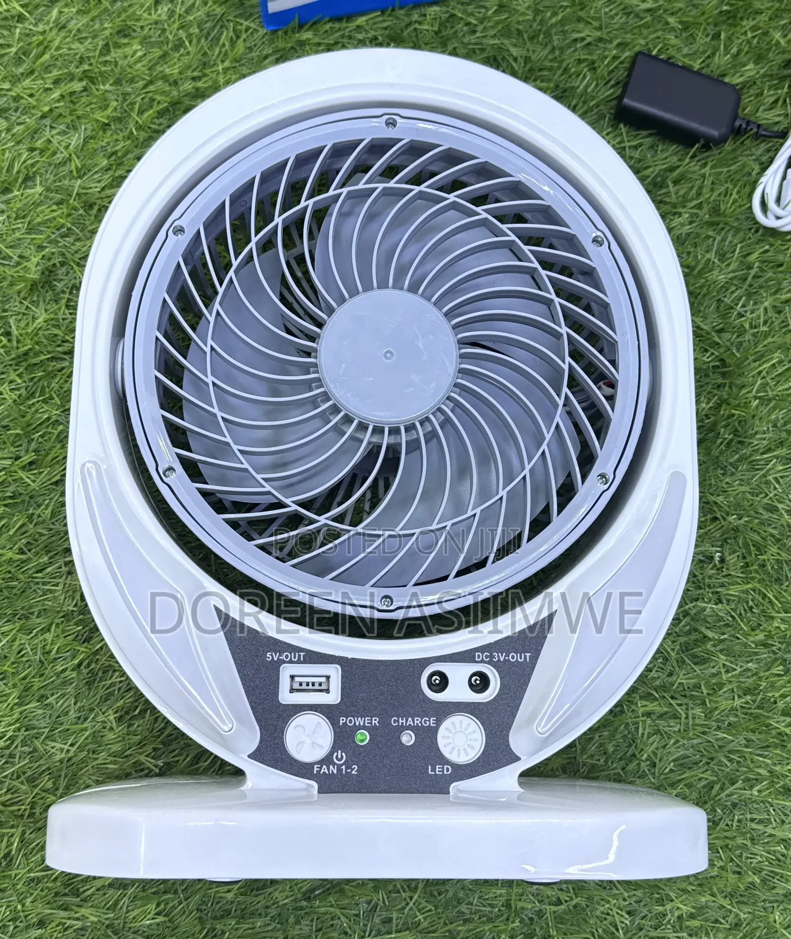 AC/Dc Desk Fan With Panel