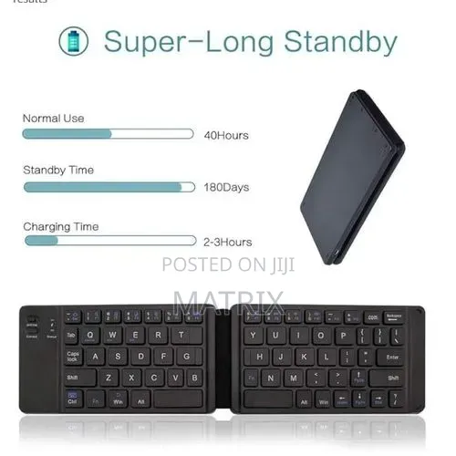 Foldable Rechargeable - Bluetooth Keyboard 3.0,