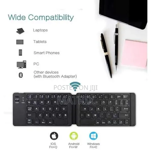 Foldable Rechargeable - Bluetooth Keyboard 3.0,