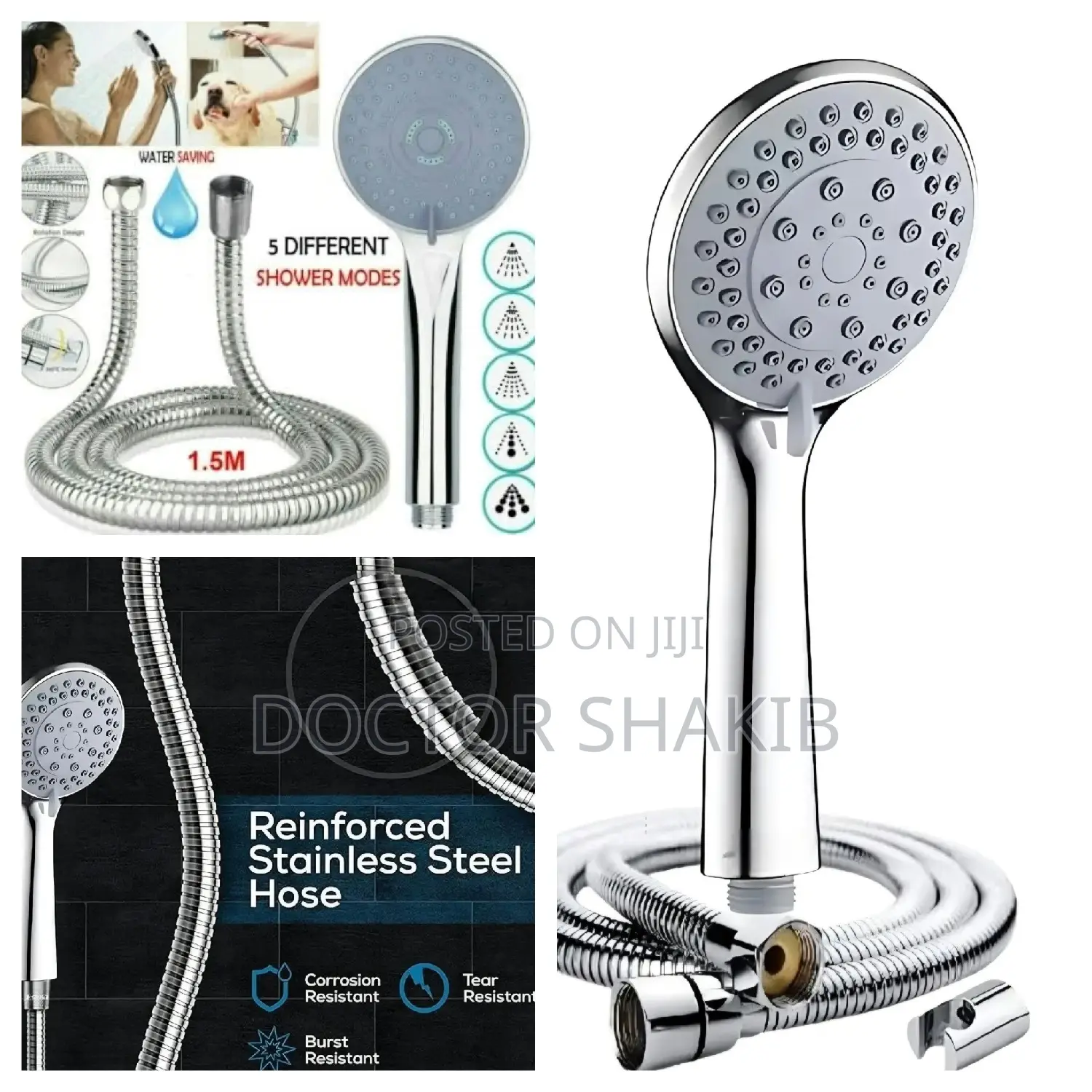 High Pressure Hand Shower Set