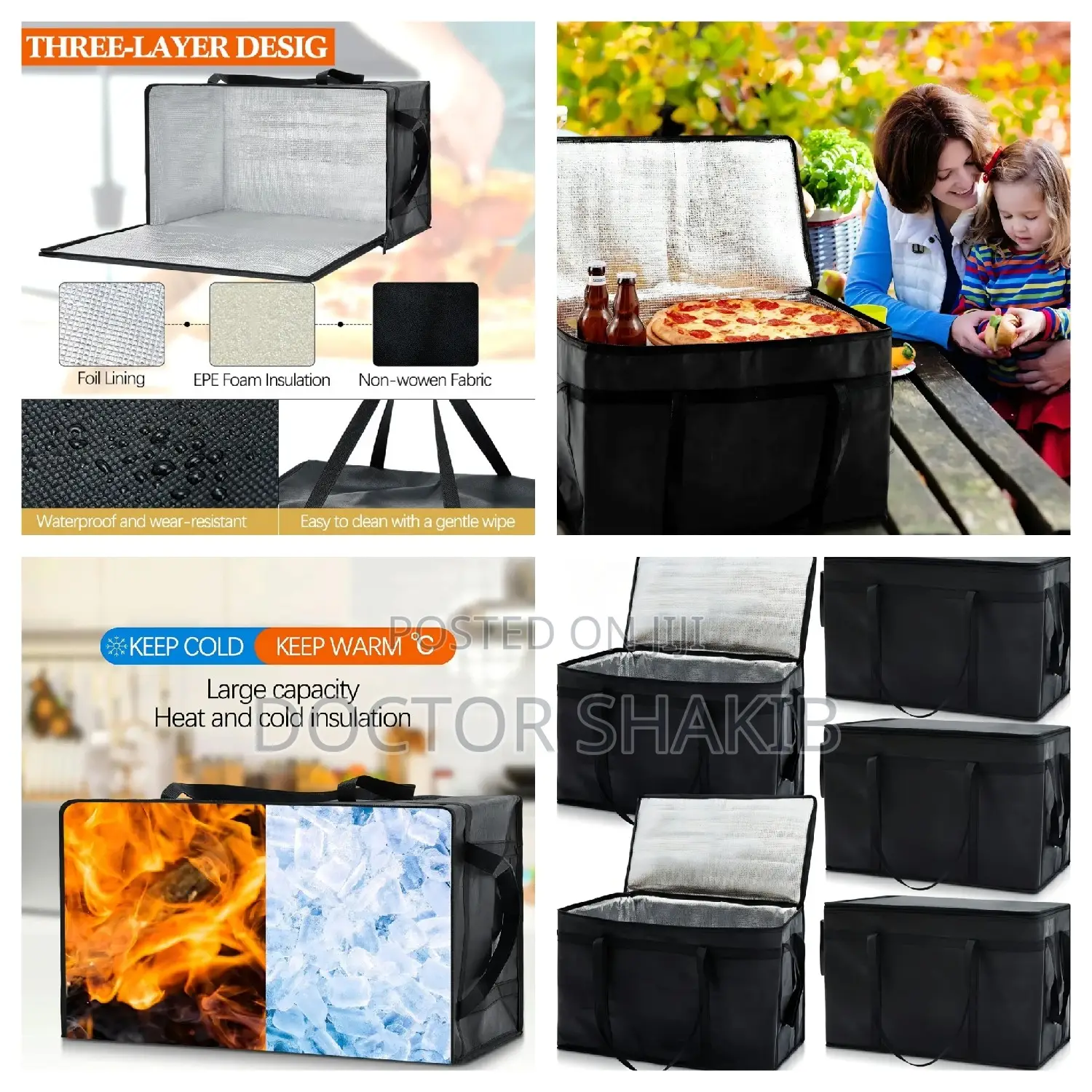 Insulated Food Delivery Bag