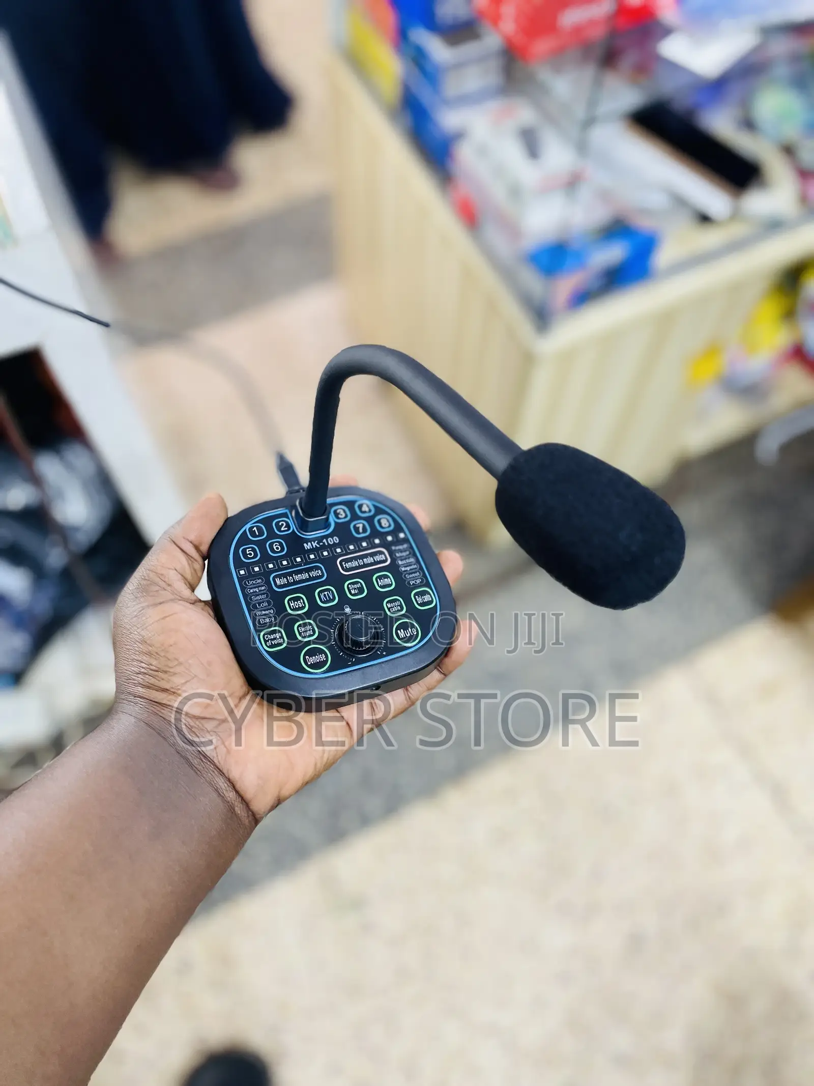 MK-100 Desktop Microphone Voice Changer and Sound Card