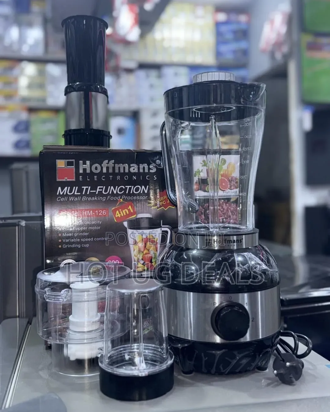 Hoffmans 4 in 1 Multi-Function 1.8L Electric Blender Food Processor