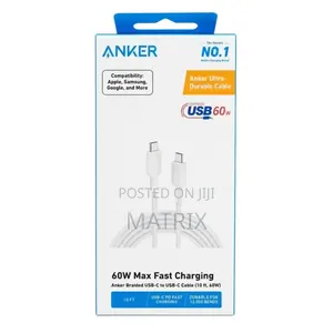 Anker USB C to C Cable 10ft (3M) Braided 3 Metre Type C Cable