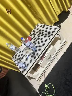 White and Black Center Table