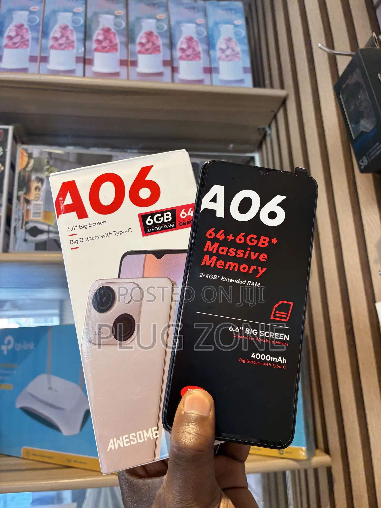 New Itel A06 64 GB Black