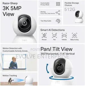 Tapo C230 5MP Pan/Tilt Indoor Security Pet Camera Baby Camera