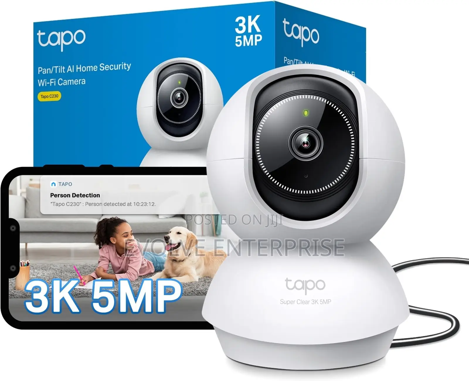Tapo C230 5MP Pan/Tilt Indoor Security Pet Camera Baby Camera