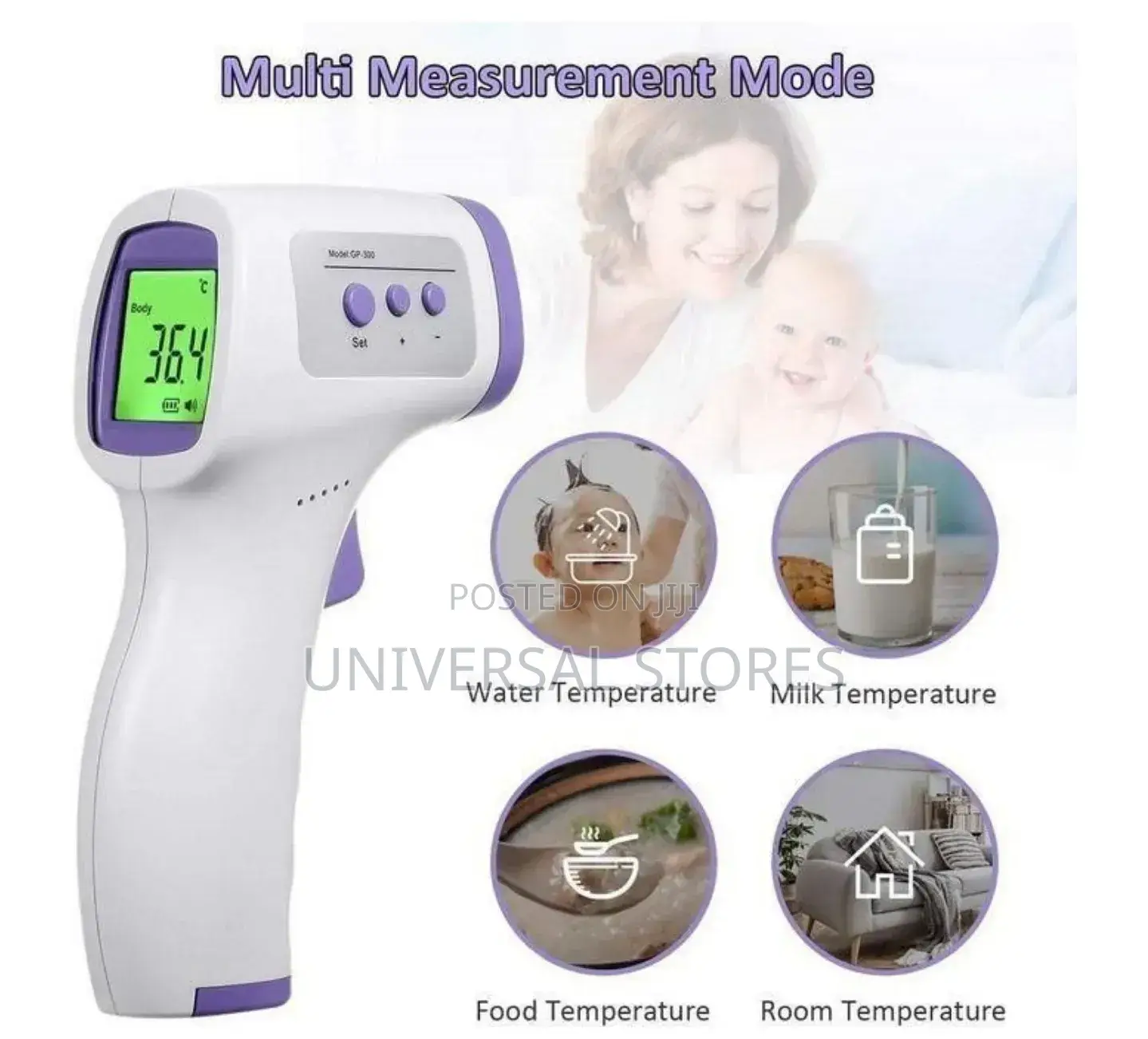 Digital No-Touch Forehead Infrared Temperature Thermometer Gun