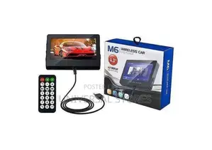 M6 Wireless Car MP5 Player - Black