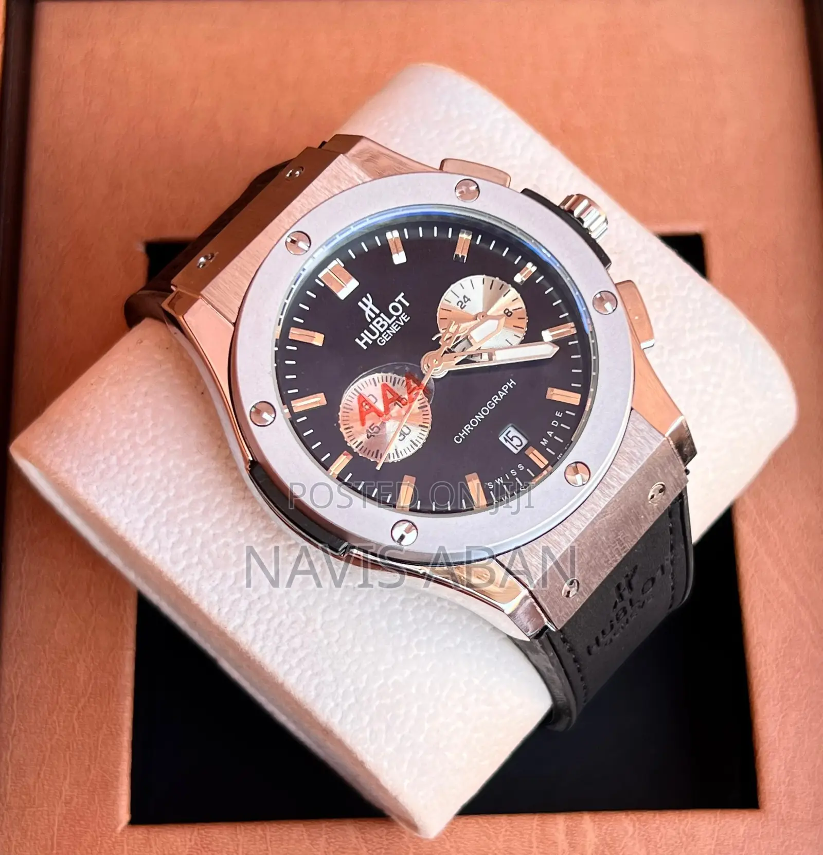 Hublot Chronogragh Leather Watch