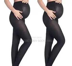 Black Maternity Tights - UK Brand