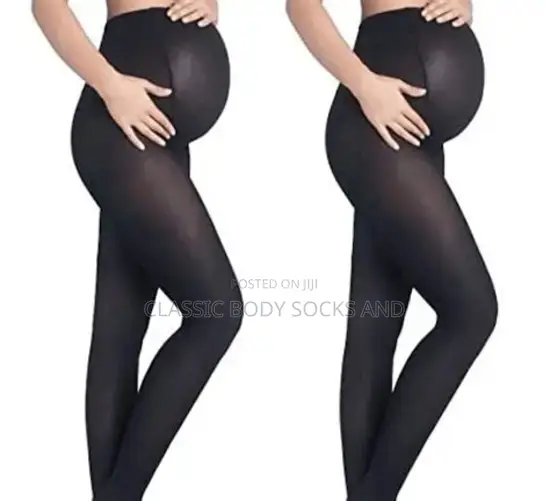Black Maternity Tights - UK Brand