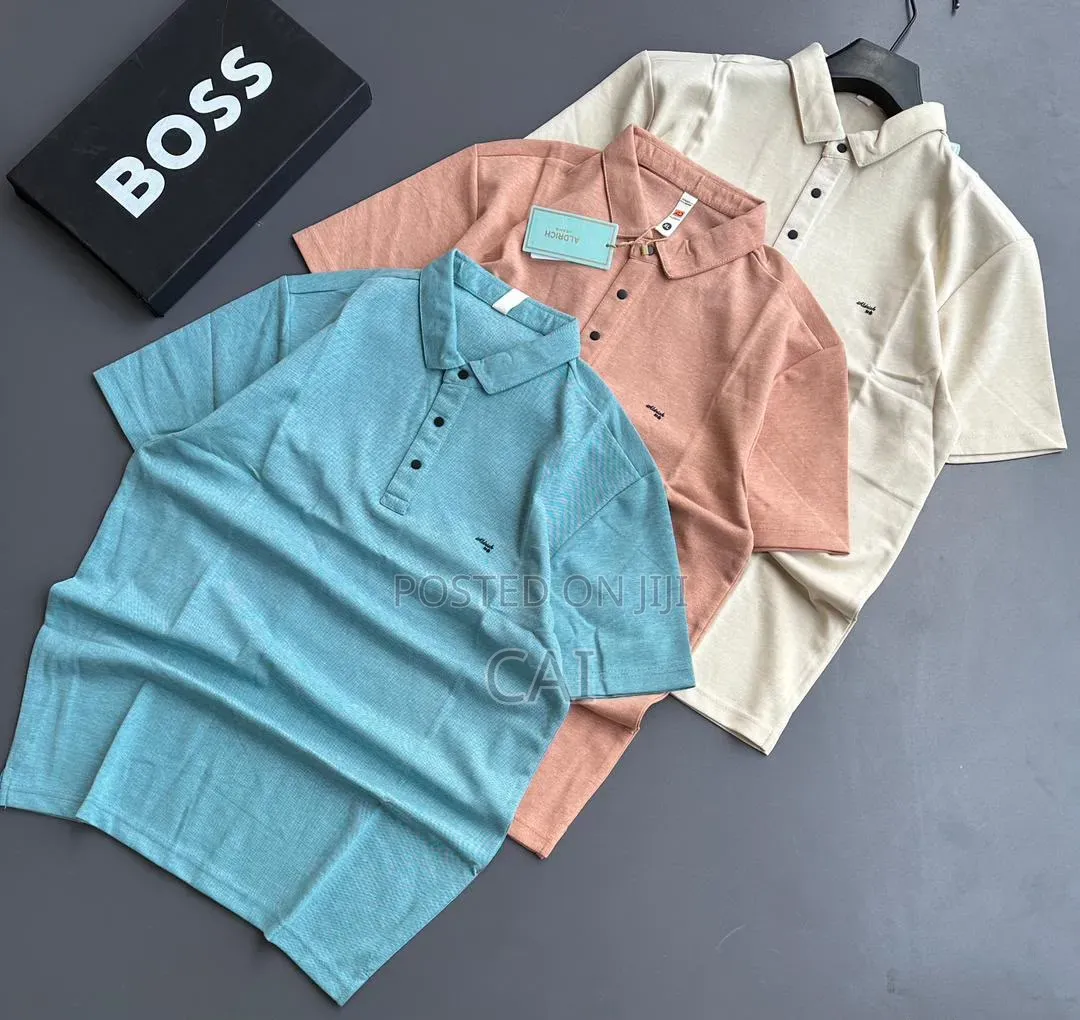 Finnese Plain Short-Sleeved Polo Shirts