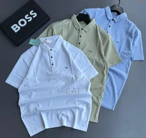 Finnese Plain Short-Sleeved Polo Shirts