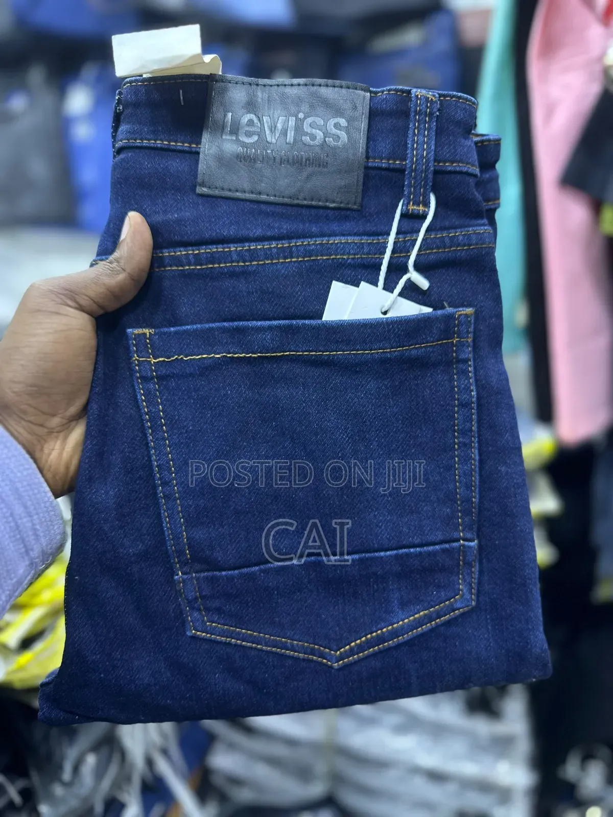 Clear Pockets Men’s Denim Jeans