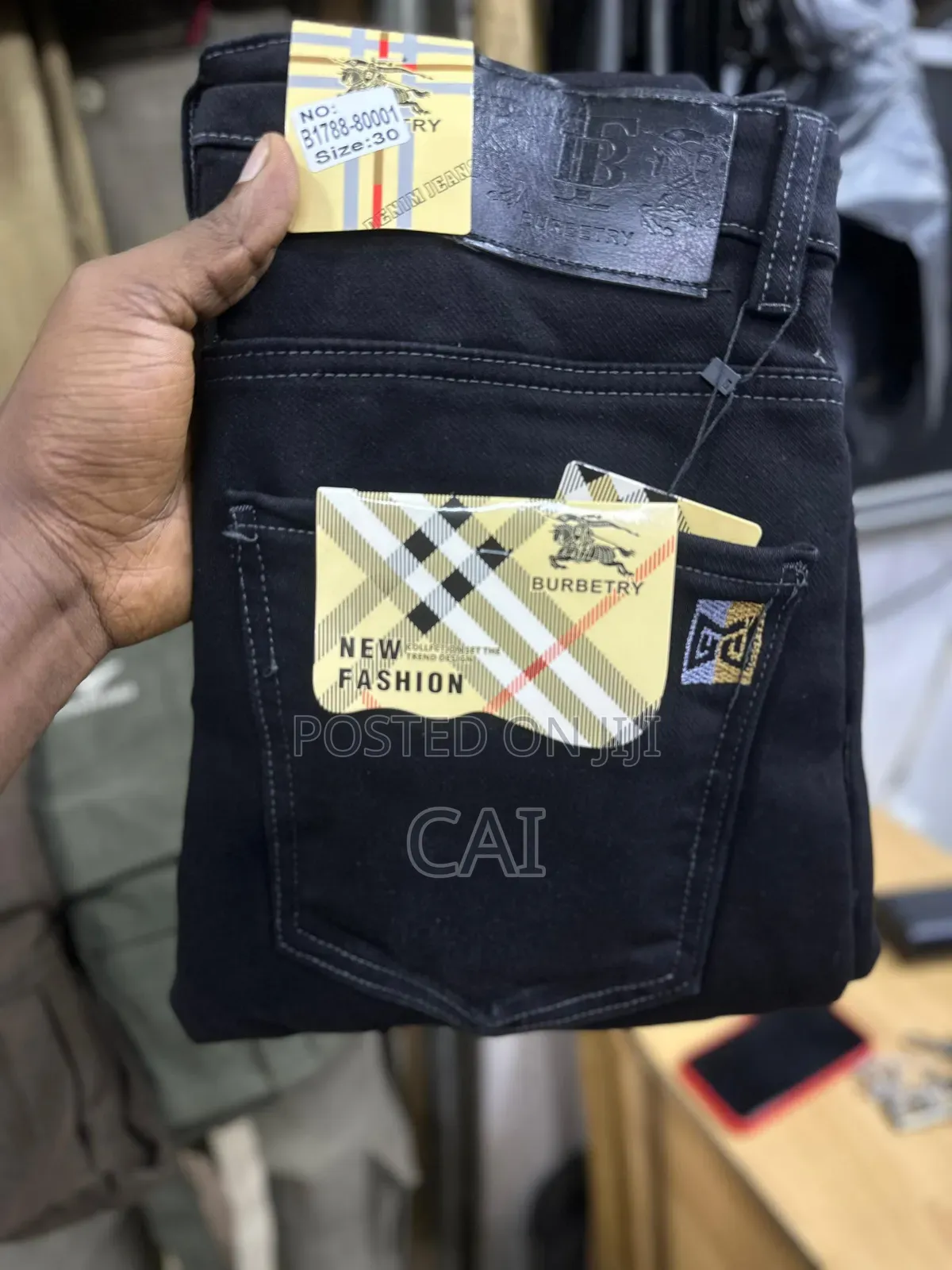 Clear Pockets Men’s Denim Jeans