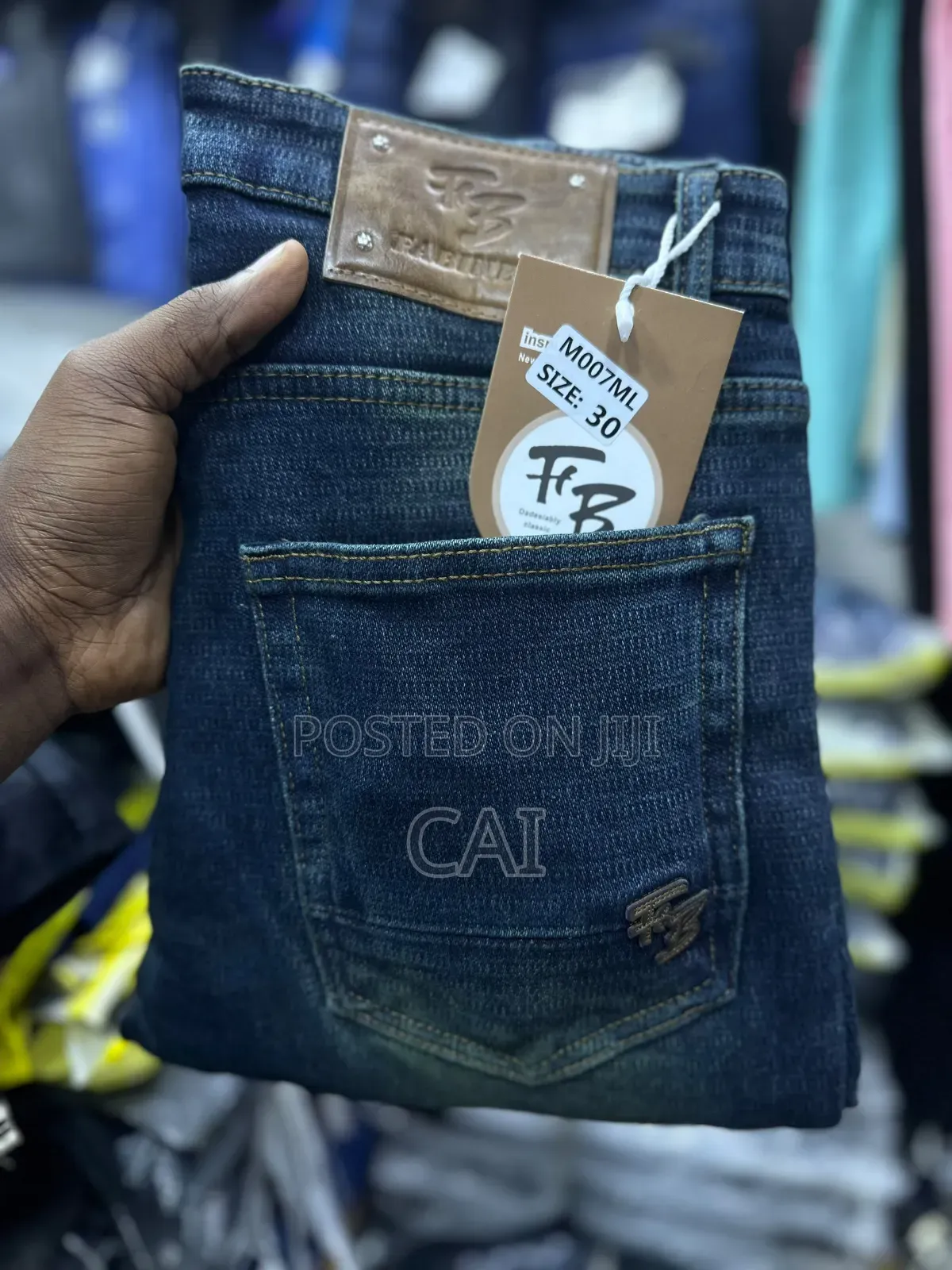 Clear Pockets Men’s Denim Jeans