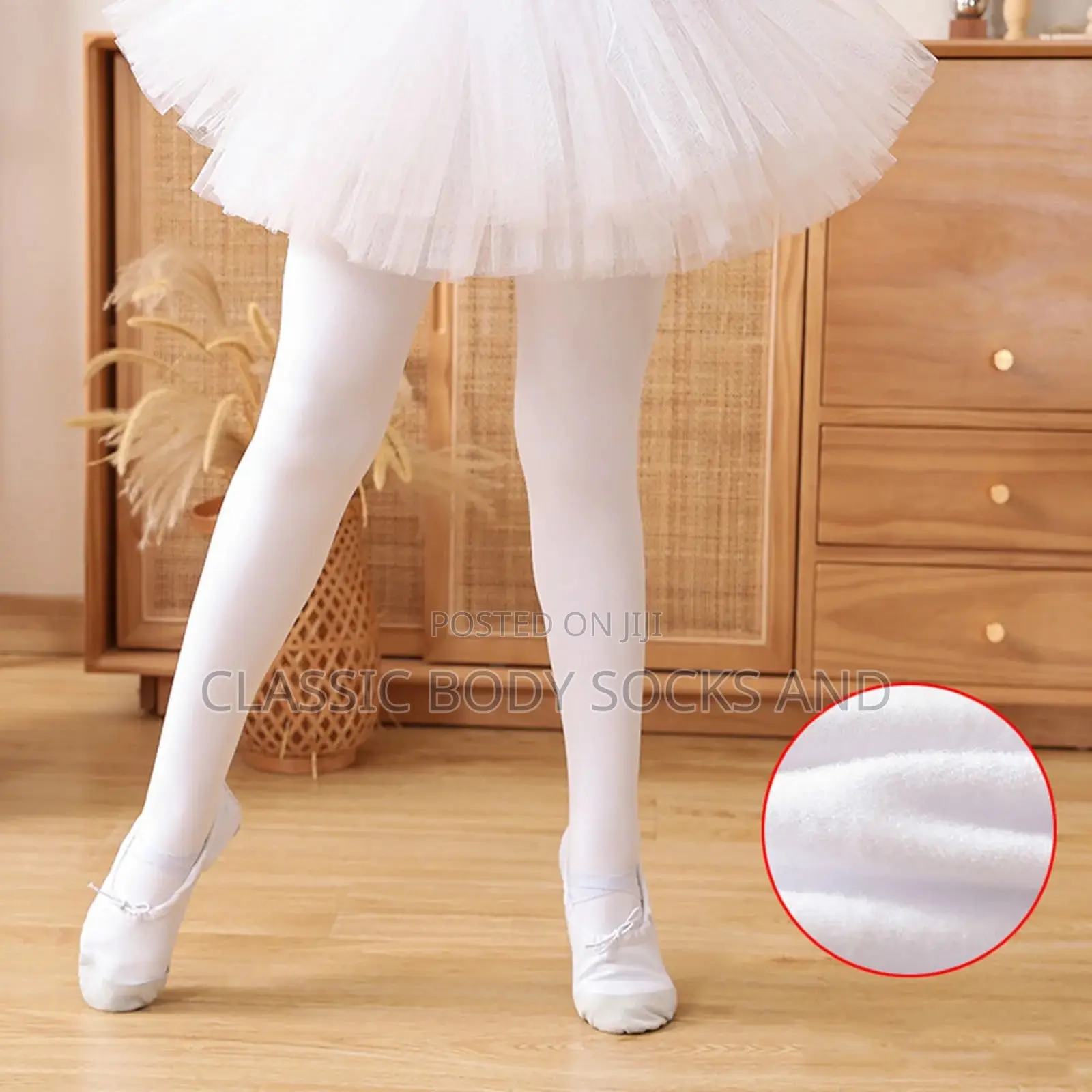 Children’s White Body Socks – Comfortable, Warm Stylish