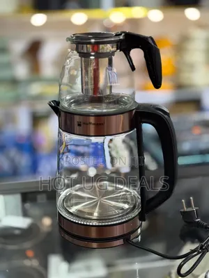 Hoffmans 2.2 Liter Glass Electric Kettle With LED Blue Illumination