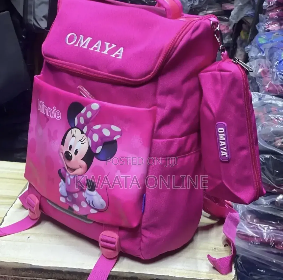 OMAYA Kids' 3D Character School Backpack Set With Matching Pouch