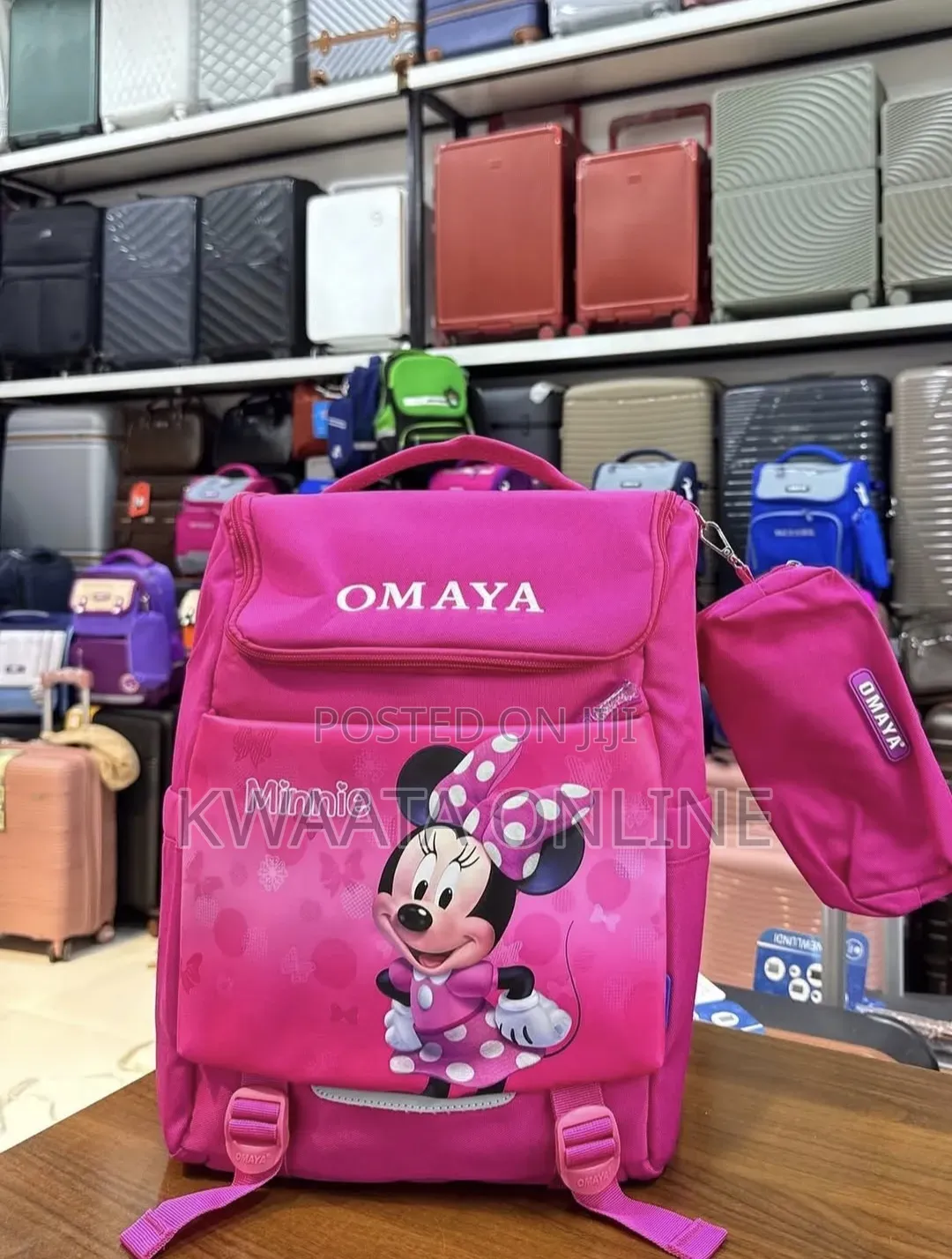 OMAYA Kids' 3D Character School Backpack Set With Matching Pouch