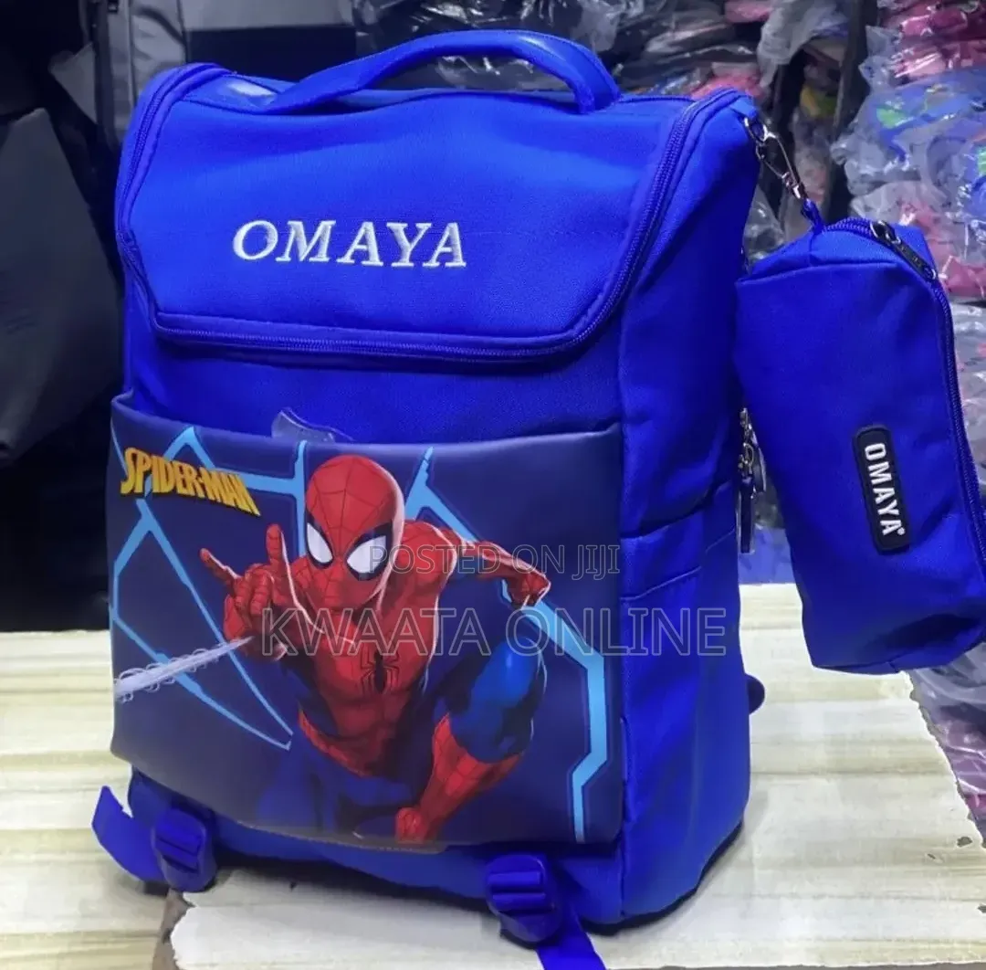 OMAYA Kids' 3D Character School Backpack Set With Matching Pouch