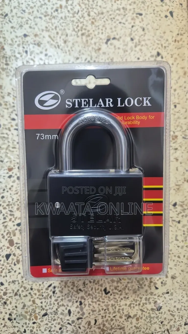 STELAR LOCK 73mm Heavy-Duty Security Padlock With 4 Keys