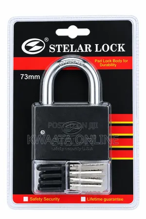 STELAR LOCK 73mm Heavy-Duty Security Padlock With 4 Keys