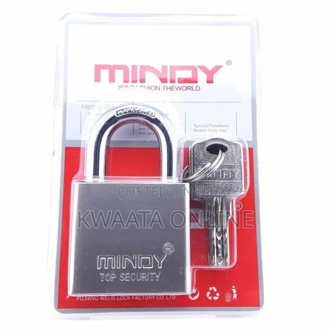 Mindy 70mm Heavy-Duty Brass Steel Top Security Padlock With Keys