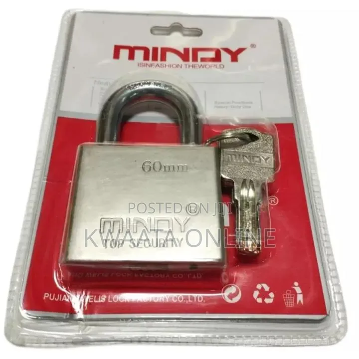 Mindy 70mm Heavy-Duty Brass Steel Top Security Padlock With Keys