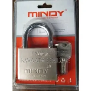 Mindy 70mm Heavy-Duty Brass Steel Top Security Padlock With Keys
