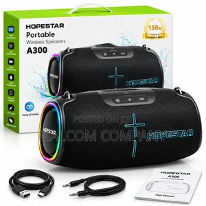 HOPESTAR A300 150W Portable Bluetooth Speaker Powerful Bass LED Light