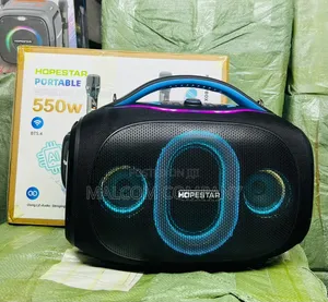 HOPESTAR 550W Portable Bluetooth Party Speaker Wireless Microphones