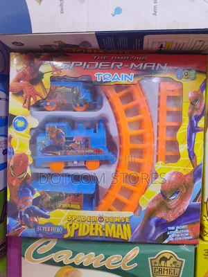 Spider-Man Battery-Operated Toy Train Set
