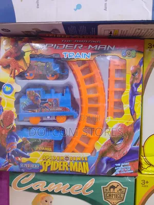 Spider-Man Battery-Operated Toy Train Set