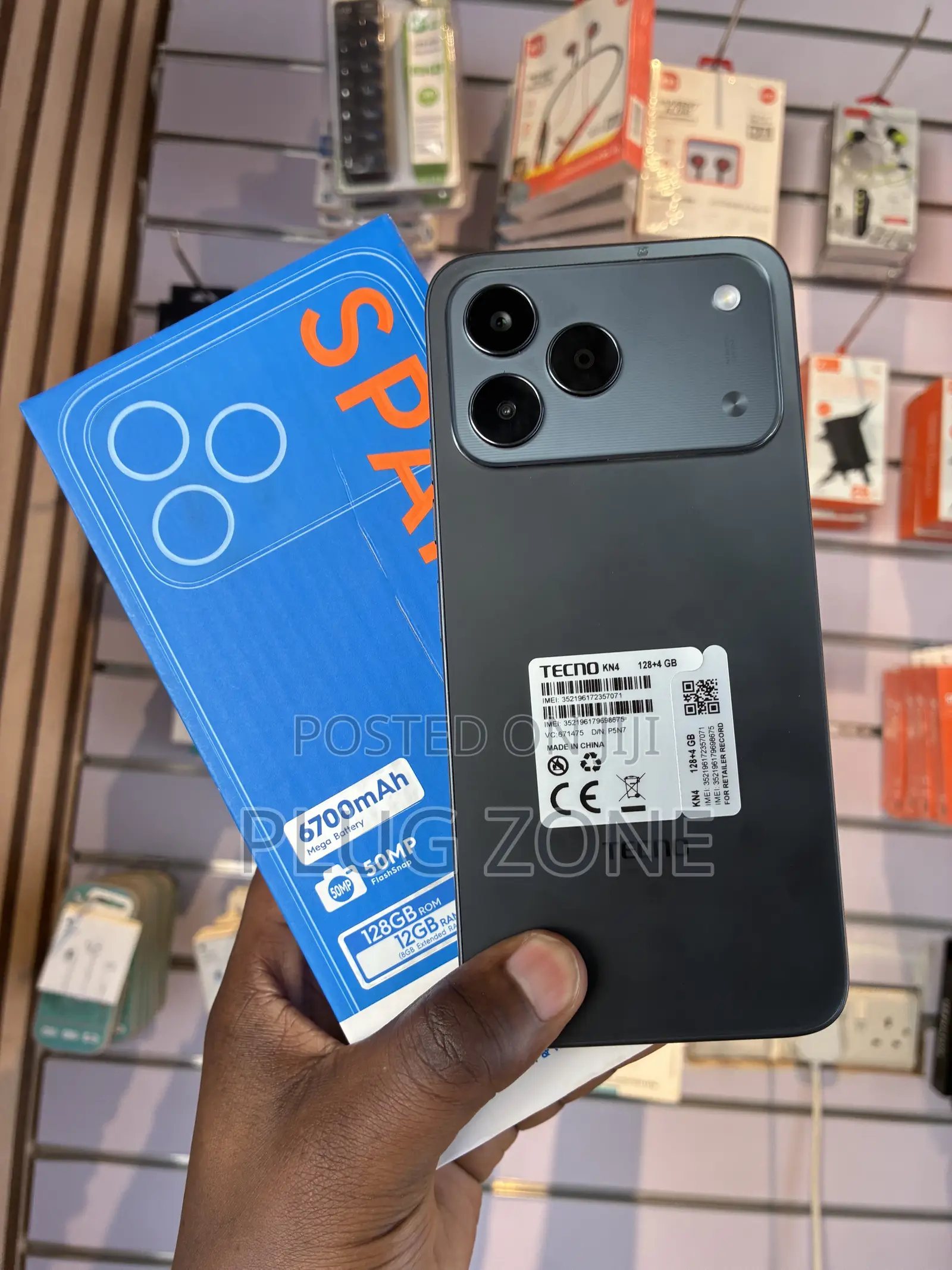 New Tecno Spark 50 128 GB Black