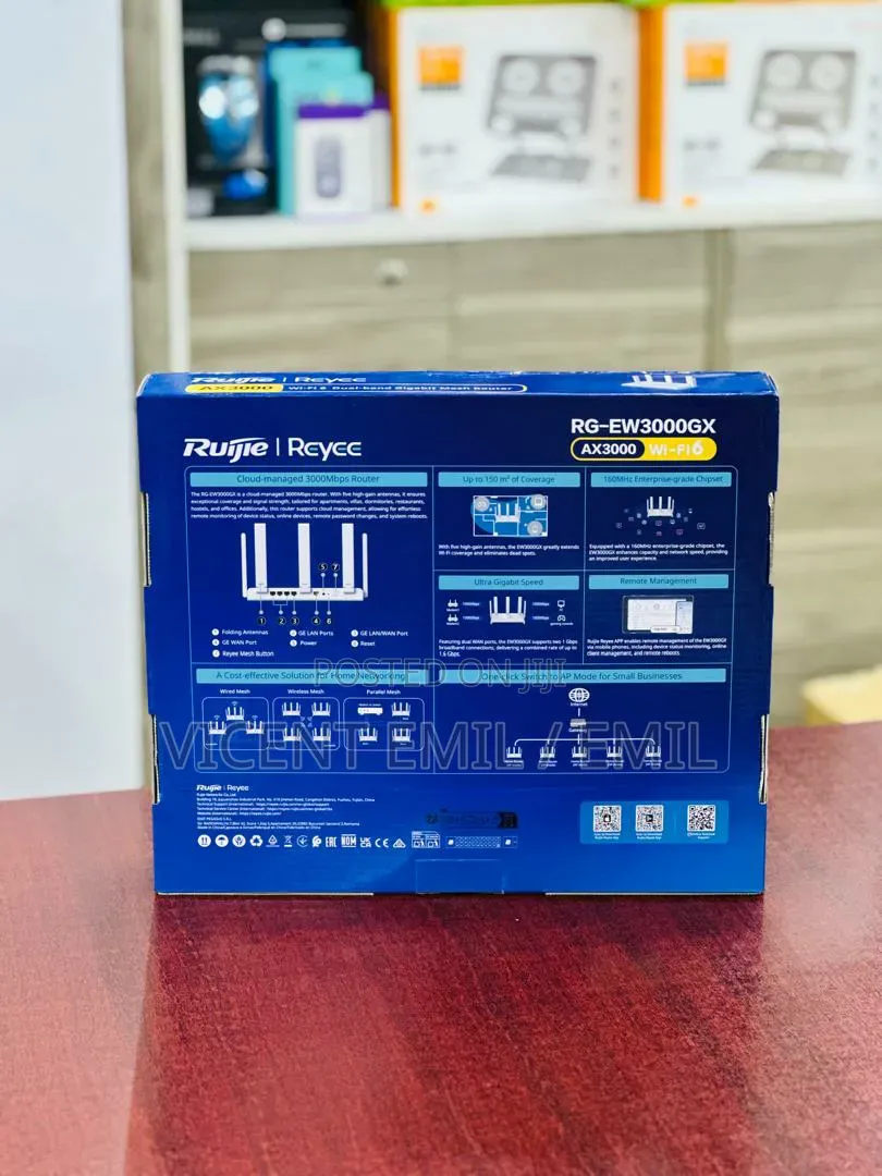 Ruijie Reyee RG-EW3000GX PRO AX3000 Wi-Fi 6 Dual-Band Mesh Router 01