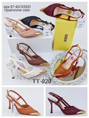 Menbur Perforated Sling Back Netted Shoe