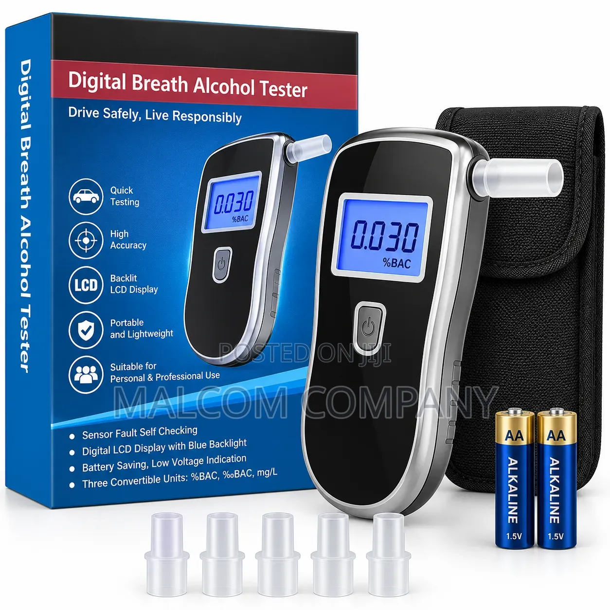 Digital Breath Alcohol Tester – Portable Alcohol Testing Machine