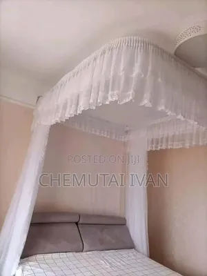 White Wall Mounted Mosquito Net