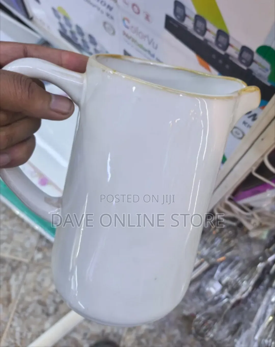 Milk Ceramic Jar