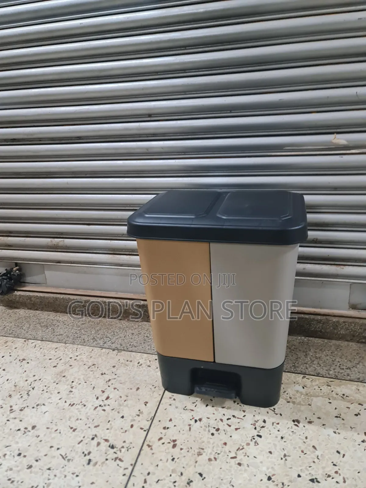 2 Compartment Step on Dust Bin Plastic Dust Bin